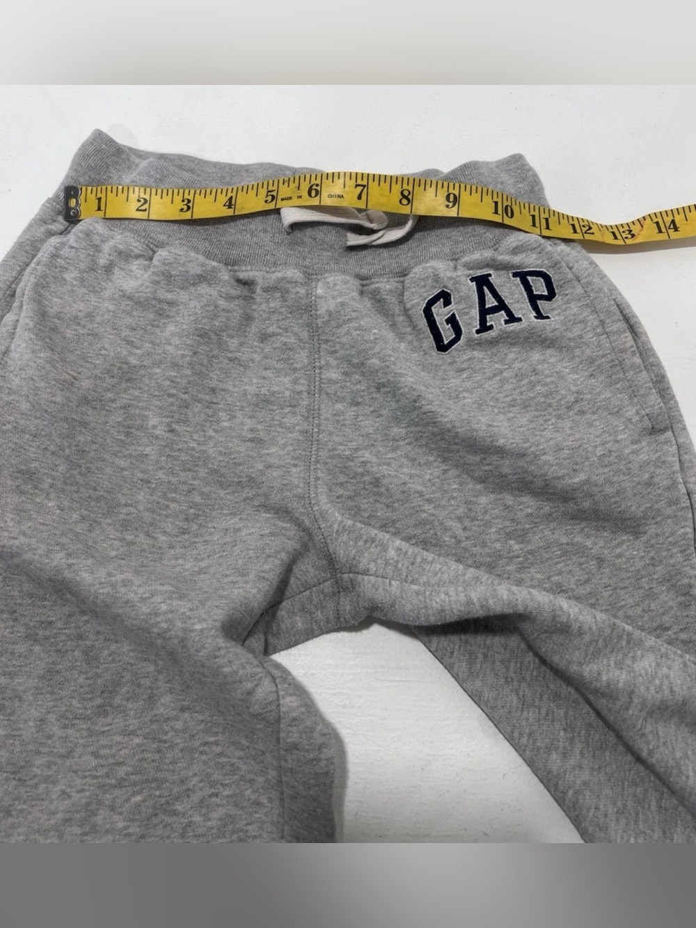 GAP Kids Boys Joggers Fleece Grey Comfort Sweatpants Size M - Picture 8 of 10
